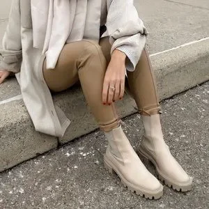 Zara heeled booties with shop lug soles